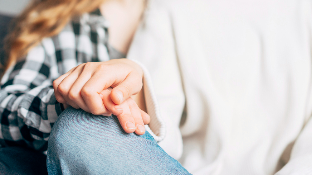 Kobieta cierpiąca na depresję po aborcji